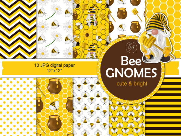 Download Honey Bumble Bee Gnome Paper Pack - Bumble bee Collection