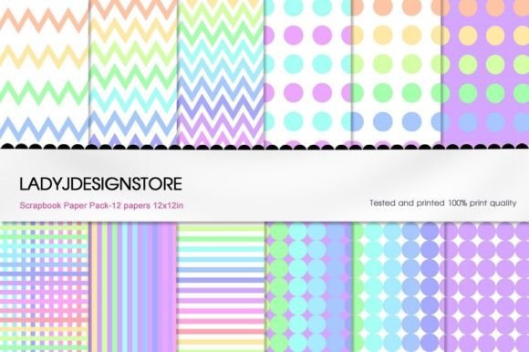 Download Digital Scrapbook Paper Pack - Premium Bundle