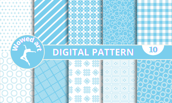 Download Pastel Blue Digital Scrapbook Paper Pack - Premium Bundle