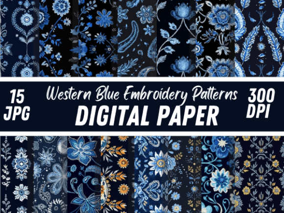 Download Western Blue Embroidery Aztec Knitted - Premium Resources