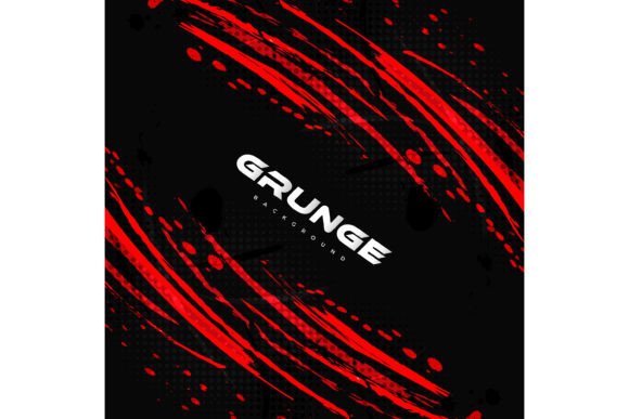 Download Abstract Red and Black Brush Background - Black Collection