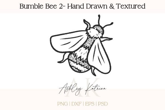 Download Bumble Bee 2 - Hand Drawn &amp; Textured - Bumble bee Collection