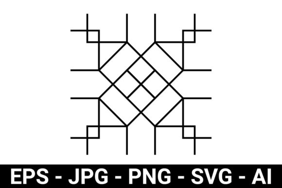 Download Simple Black White Shape Seamless Patter - Black Collection