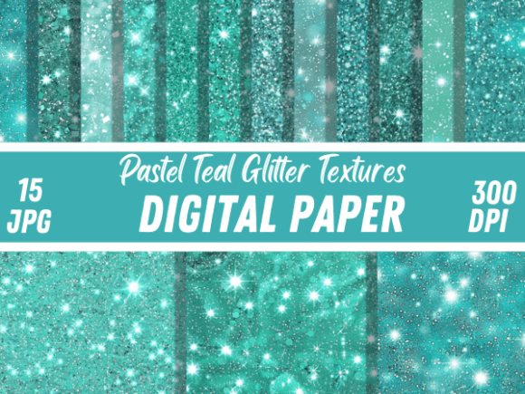 Download Pastel Teal Glitter Sparkle Backgrounds - Teal Collection
