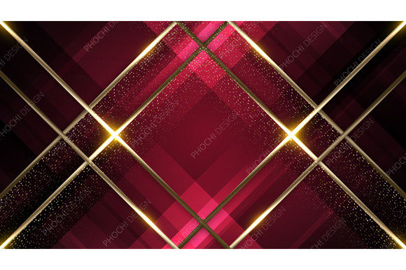 Download Luxury Red Stripes Golden Lines Pattern - Red stripes Collection