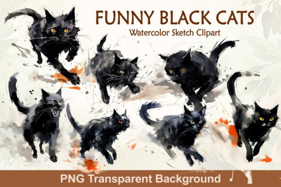 Download Funny Black Cats Sublimation Bundle - Black Collection