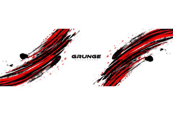 Download Abstract Red and Black Brush Background - Black Collection