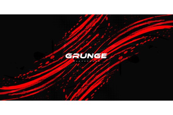 Download Abstract Red and Black Brush Background - Black Collection