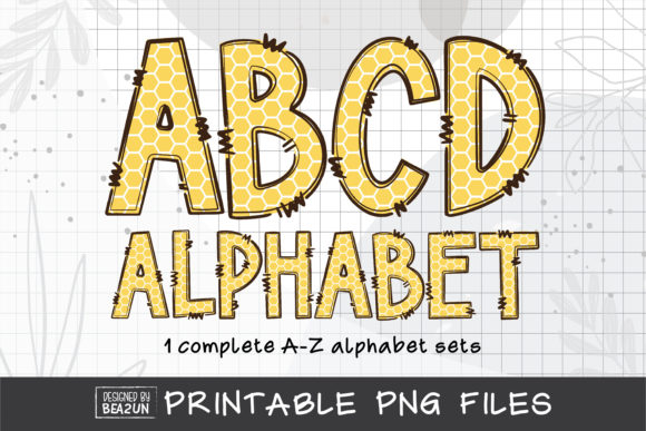 Download Bumble Bee Doodle Alphabet - Bumble bee Collection